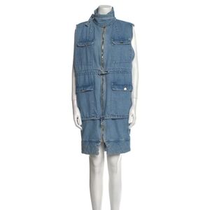 Ksubi Blue Denim Midi Dress